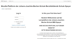 Desktop Screenshot of moodle.bbs-speyer.de